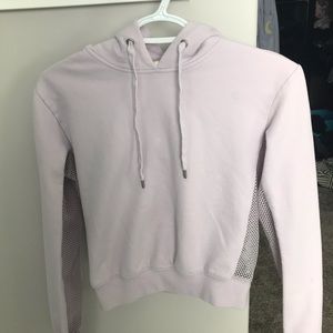 NWOT garage pastel lilac mesh hoodie